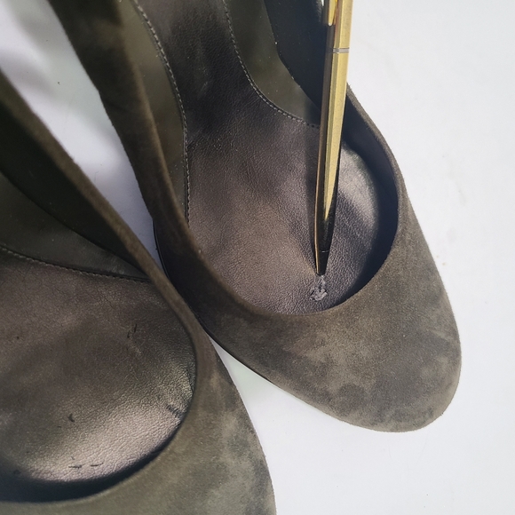 Linea Paolo Suede Pump with Ankle Strap Size‎ 11.5 main image 6